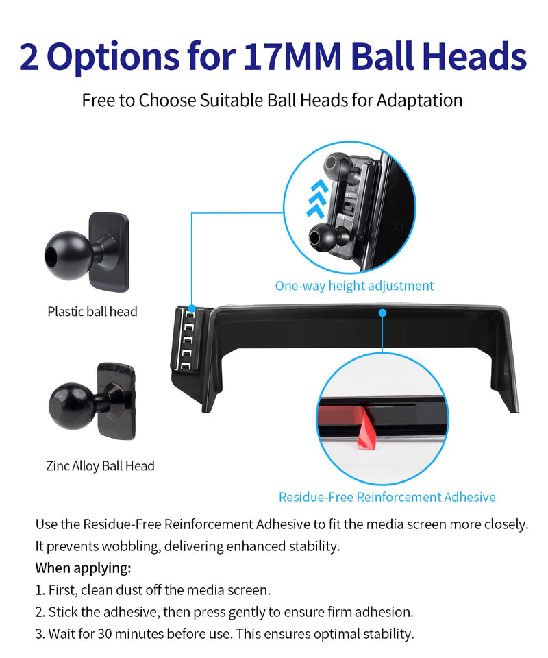 Auto Clamp Car Phone Holder for Toyota Avalon 2019-2022, 9" Screen Mount | Universal Mechanical Clip Cell Phone Mount Accessories Fit iPhone Android,Automobile Cradle GPS Dashboard Navigation Bracket