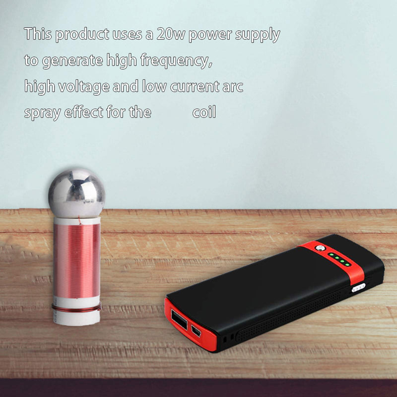 Tesla Coil, 5V 1W Super Mini Self Excitation Coil for Wireless Transmission Experiments Test DIY Electronic Practice Replacement Kit for High Frequency AC Electronic Educational Toy