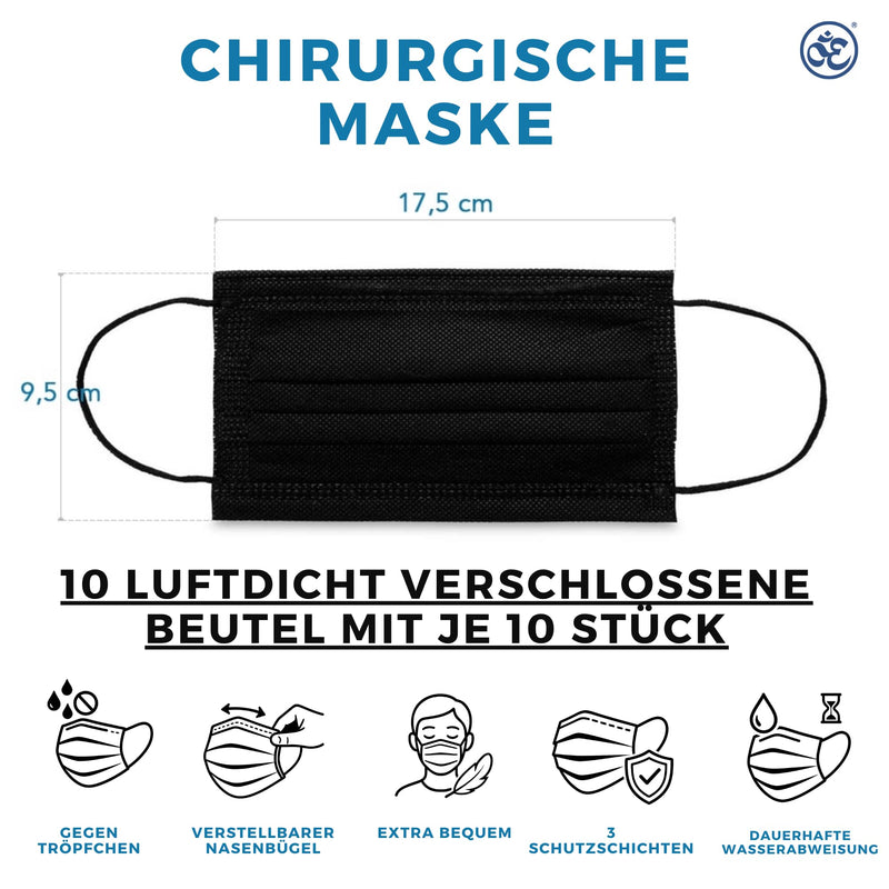 Stone&Stone Medizinisch Type IIR Norm black