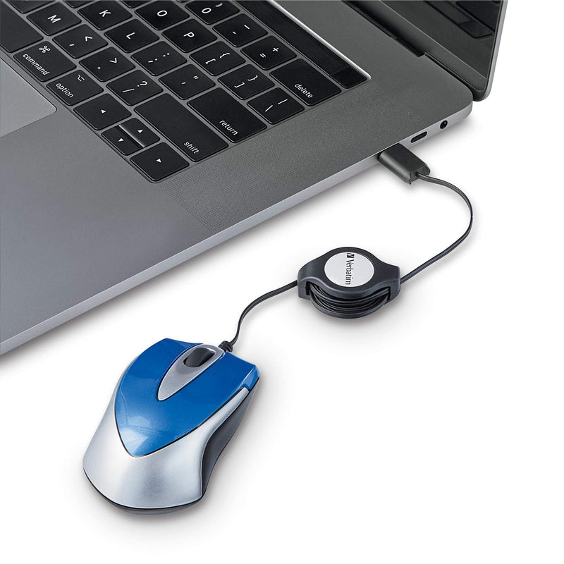 Verbatim USB-C Mini Optical Travel Mouse - Blue (70237)