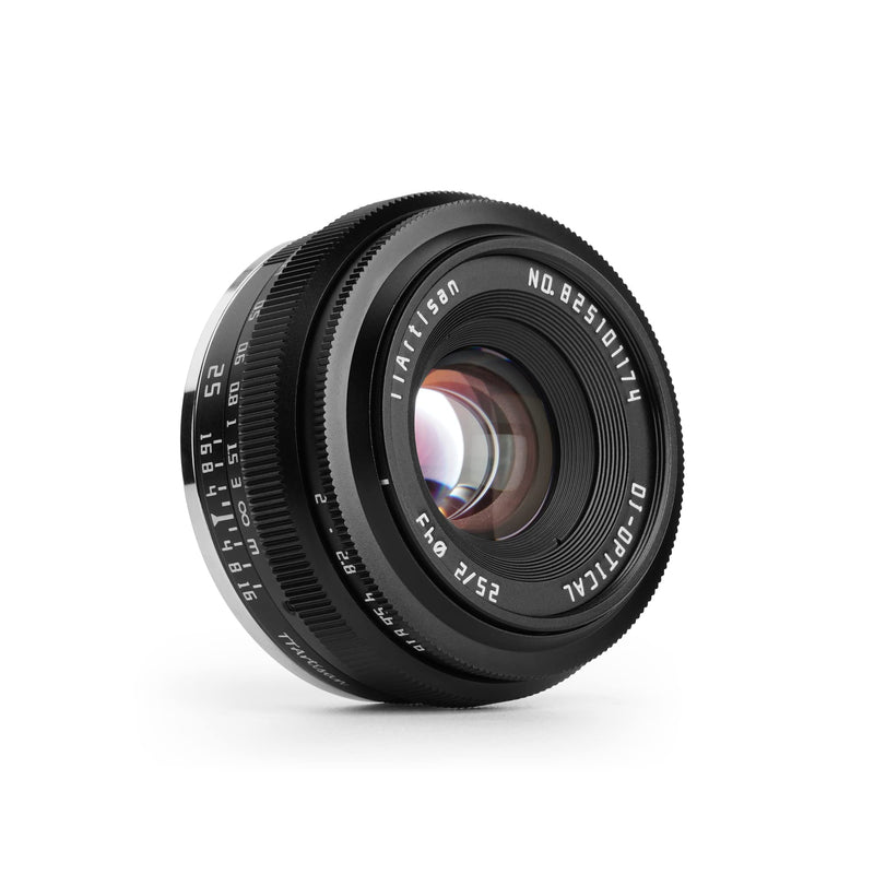 TTArtisan 25mm F2 Wide-Angle APS-C Camera Lens Large Aperture Manual Fixed Camera Lens Compatible with Fuji X-Mount Cameras X-A2 X-A2 X-A3 X-A5 X-A7 X-H1 XT1 X-T2 X-T3 X-T20 X-T30 X-T100 X-T200 X-PRO1