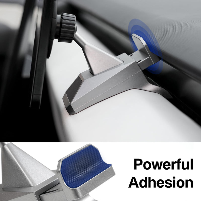 Magnetic Phone Mount for 2024-2026 Tesla Cybertruck Accessories | Fit 2024-2026 AWD(Dual Motor/Premium) & Cyberbeast, 360° Adjustable Interior Cell Phone Holder Mount with Magnetic Ring