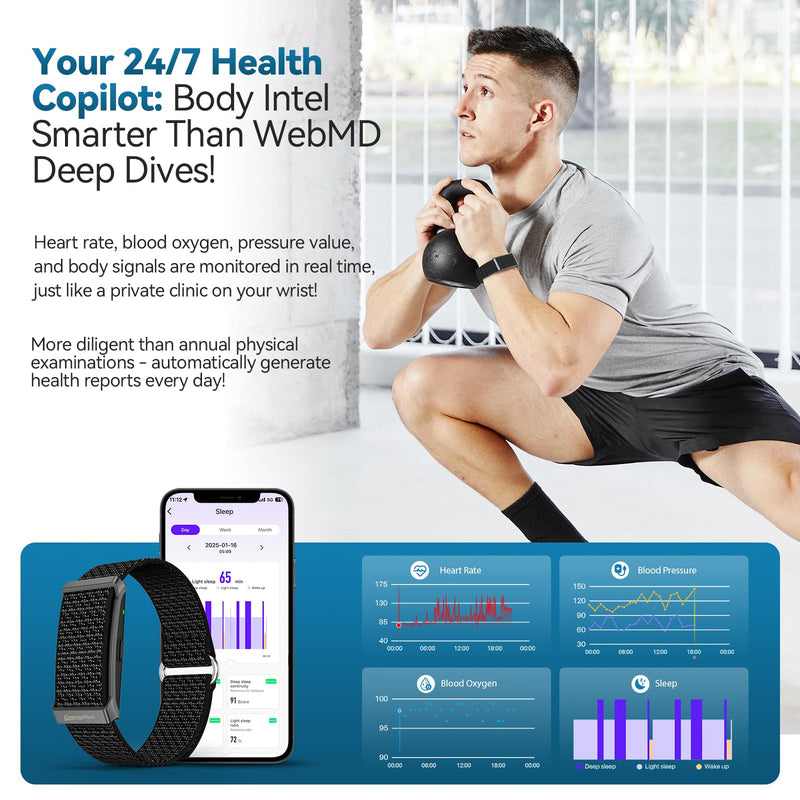EnergyPort Fitness Tracker & Smart Watch with 60-Day Battery & 2 Bands | 170+ Sport Modes, Blood Oxygen & Heart Rate, Sleep Tracking, Lifetime App, Activity Monitor Gray