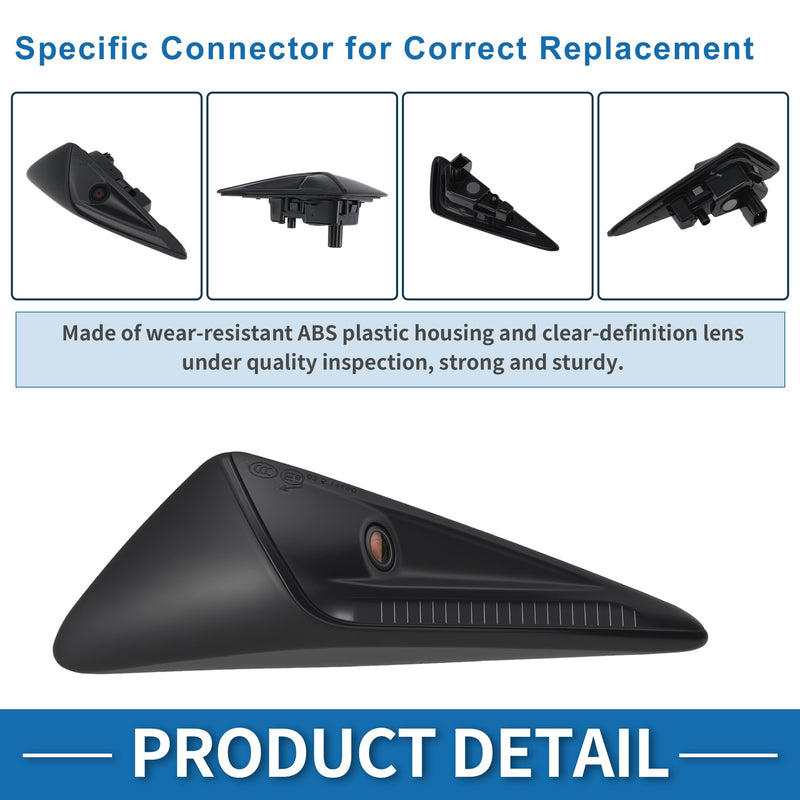 Front Right Side Fender Camera for Tesla Model 3 Model Y 2017-2022 Trun Signal Repeater Wing Cam Replacement Park Assist Camera Replace No.1125107-50-J/1125107-50-H/1125107-50-G 112510750J Front Right Side