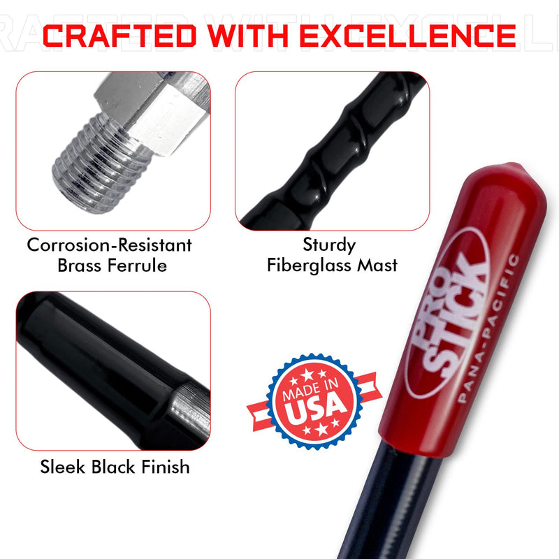 [AUSTRALIA] - Prostick 2` Foot Fiberglass - Black CB Radio Antenna 