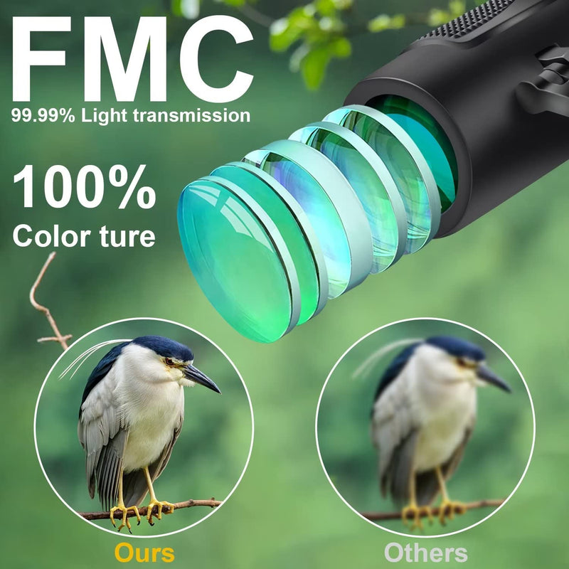 12X25 Mini Pocket Binoculars for Adults Kids, Small Compact Binoculars for Bird Watching, Opera Concert 12X25-Black