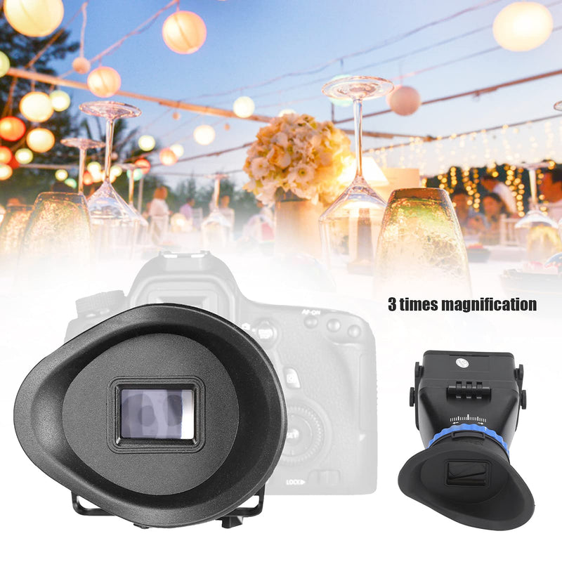 Camera Viewfinder with 3X Magnification, High Definition Glass Viewfinder, Comfortable Rubber Eye Patch, for 3.0 3.2 inch LCD Screen SLR and Mirrorless Cameras