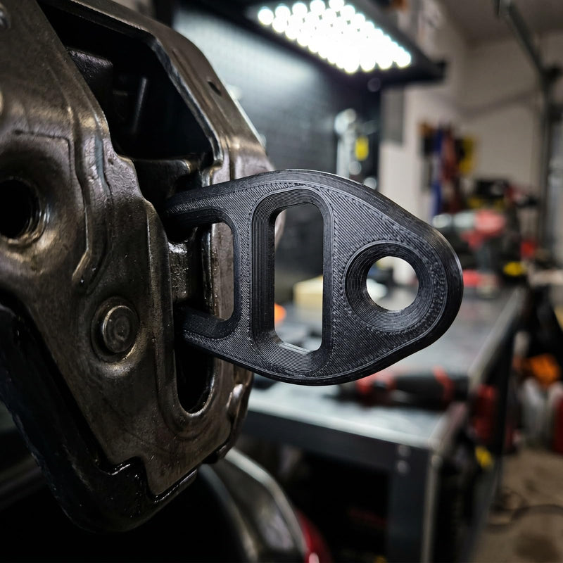 2Pcs Universal Car Trunk Lid Lock Latch Clips, Auto Fasteners for Securing Trunk Cover, Snap-Fit Strap Connectors Replacement for Most Vehicles, 2.44 * 1.54in (Black,2pc) Black 2pc