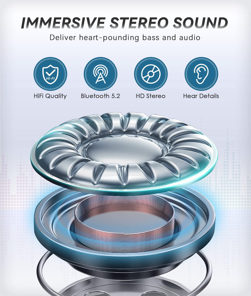 MUSICOZY Sleep Headphones Bluetooth 5.2 Headband, Sports Wireless Earphones Music Sleeping Eye Mask Earbuds with HD Stereo Speaker for Mom Women Men Teen Running Cool Gadgets Unique Gifts Black