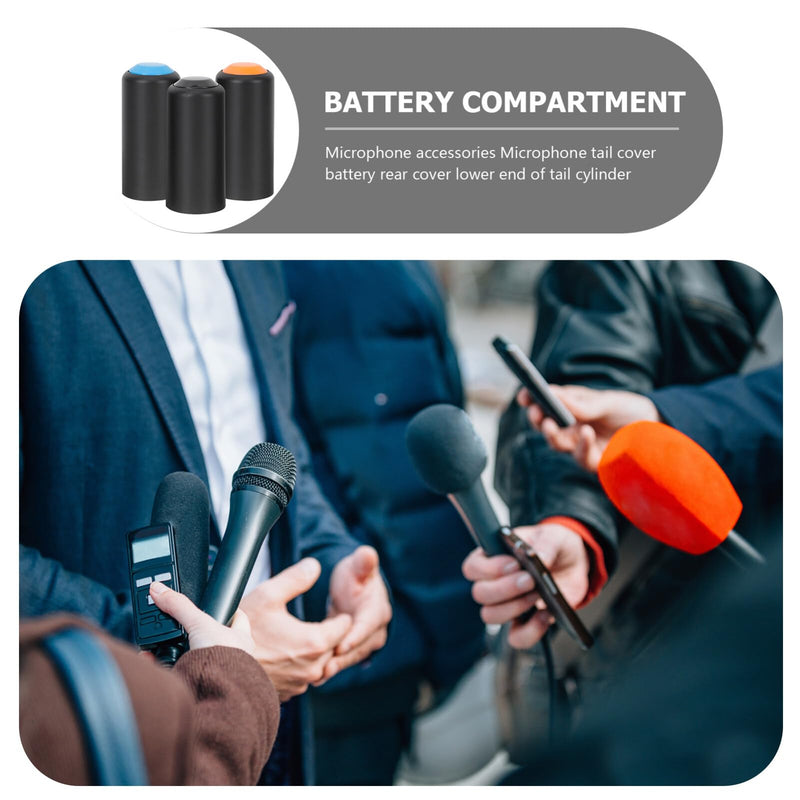 [AUSTRALIA] - Vaguelly Mic Battery Covers Battery Cover 3pcs Mic Screw on Caps Cover Compatible for Shure PGX2/SLX2/PG58/ / 
