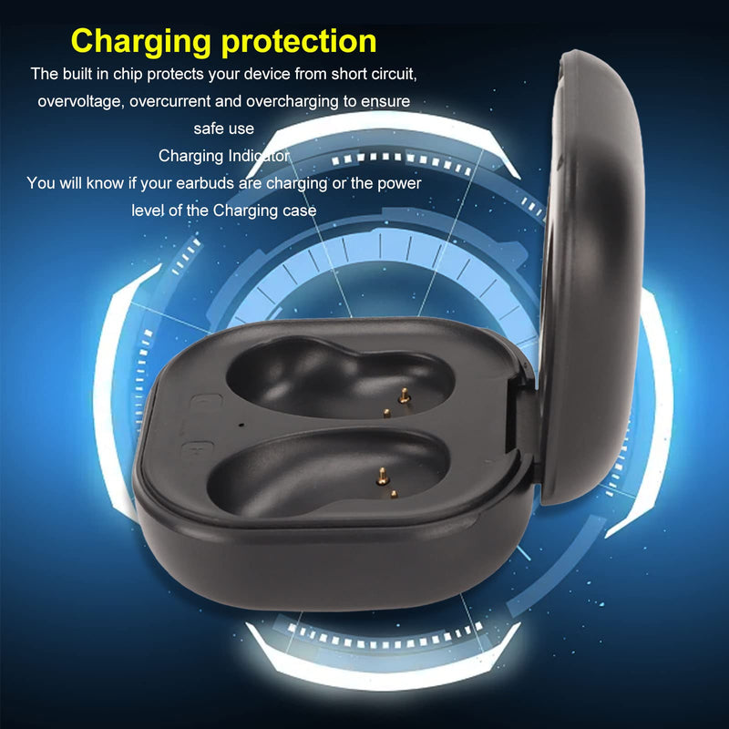 Earbuds Charging Case for Samsung Galaxy Buds Live SM R180, Replacement Charger USB Charging Case Dock. Black