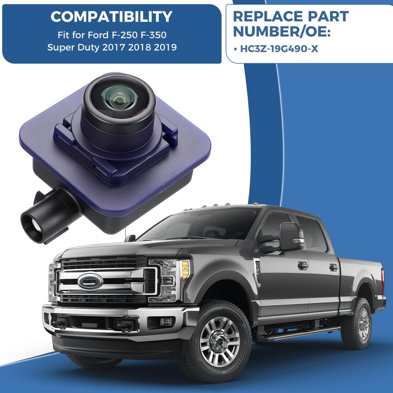Rear View Backup Camera Fit for Ford F-250 F-350 Super Duty 2017-2019 | Parking Back Up Assist Camera Replace#HC3Z-19G490-X HC3Z-19G490-X