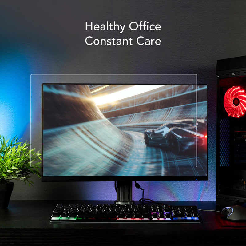 ASHATA Anti Blue Light Screen Filter for 21.5 Inch 16:9 Screen, Computer Blue Light Blocking Film, Anti Anti Glare Eye Caring Anti Reflection Screen Protector Panel