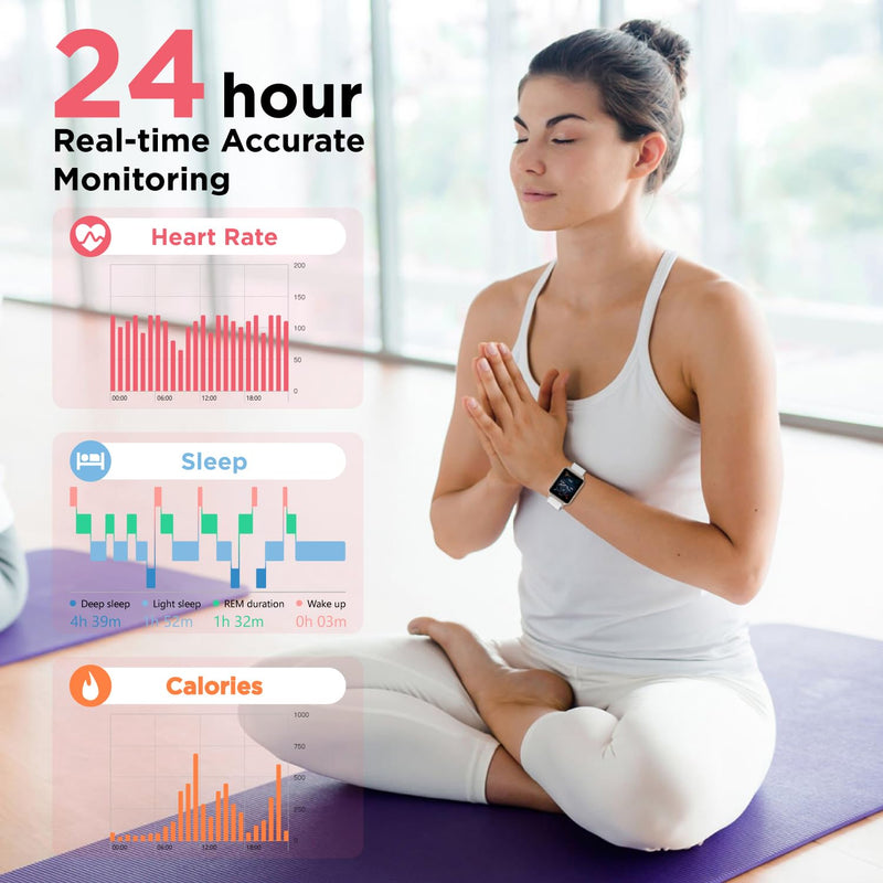 Motorola Moto Watch 70 - Health and Fitness Bluetooth Smartwatch for Every Day Wear, Advanced Health Features, Up to 10 Days Battery Life - Compatible with Android and iOS - Rose Gold