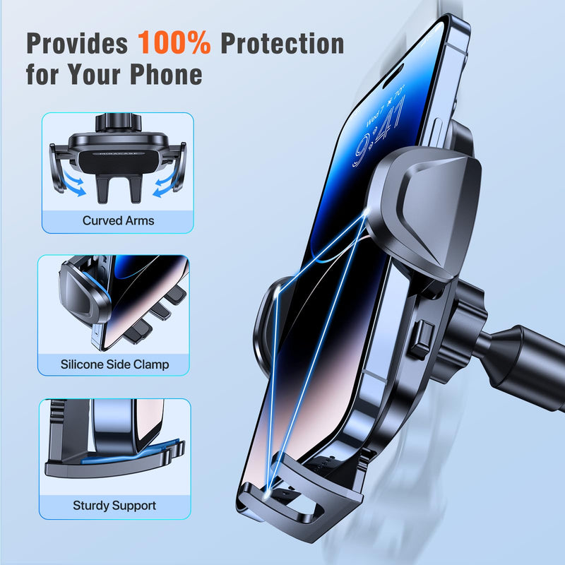 miracase Cup Holder Phone Mount for Car, Universal Phone Holders for Your Car, Gooseneck Adjustable Car Cup Cell Phone Mount for iPhone Samsung Google and All 4.0-7.2 inches Smartphones