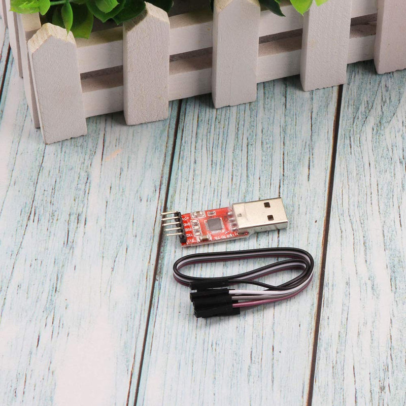 Ximimark 4Pcs USB 2.0 to TTL UART 5PIN Module Serial Converter CP2102 STC PRGMR Free Cable