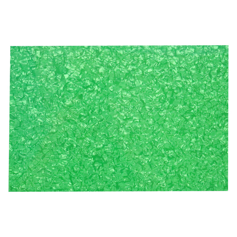 11.6"x17" DIY Guitar Bass Pickguard Blank Material Sheet - Scratch Resistant Backplate for Strat/Tele Guitars & Jazz/P Bass (4Ply Green Pearl) 4Ply Green Pearl