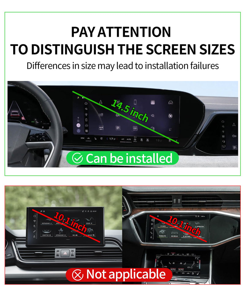 Car Phone Holder for Audi A5/A6/Q5/Q6/S5/SQ5 2026 14.5" Screen Accessories | Q5/Q6 e-tron 2025Magsafe Magnetic Cell Phone Mount Clip Compatible with iPhone,3D fit Stable Dashboard GPS Navigation Bracket
