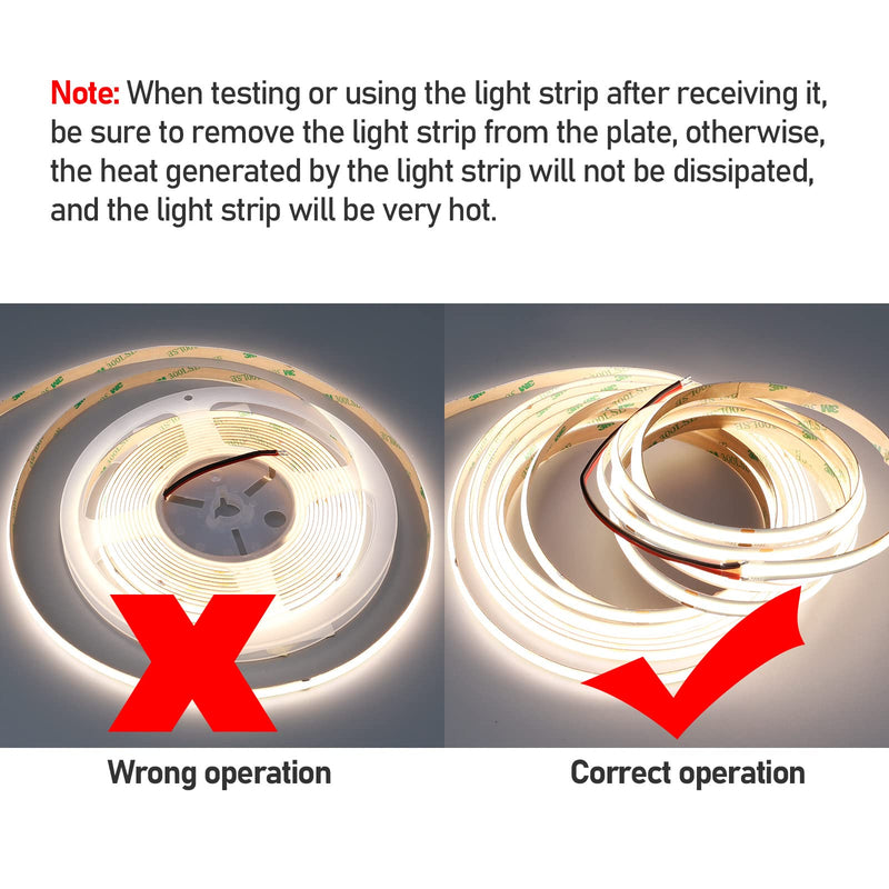 [AUSTRALIA] - 32.8ft(10M) 24V COB LED Strip Light Natural White 4000K 3840LED CRI 93+ 6800lm Uniform Glow Dotless IP20 Not Waterproof Flexible LED Tape Lights for DIY Bedroom Home Decor(No Power Supply) 10 meters 
