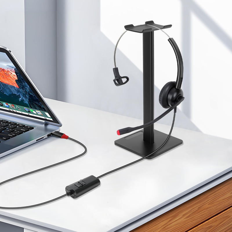 [AUSTRALIA] - USB C Headset with Microphone Noise Cancelling for PC Mac, Wired USB Type C Headphones for iPhone Android Samsung Laptop Zoom Skype Webinars Home Office, in-line Control, Clear Chat 