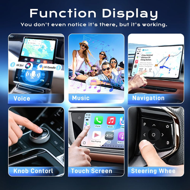 Carlinkit MINI Ultra 3 Wireless CarPlay & Android Auto Adapter 2-in-1 | Plug & Play Convert Wired CarPlay/Android Auto to Wireless│for OEM Wired Cars & for iPhone and Android phone