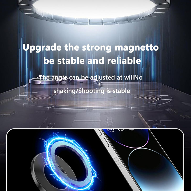 Vacuum Magnetic Phone Holder for Car Phone Holder 360° Adjustable Car Phone Mount for Magsafe Cell Phone Holders for Your Car for iPhone 16 Pro Max 15 14 13 12 Plus & Android (Black) Black