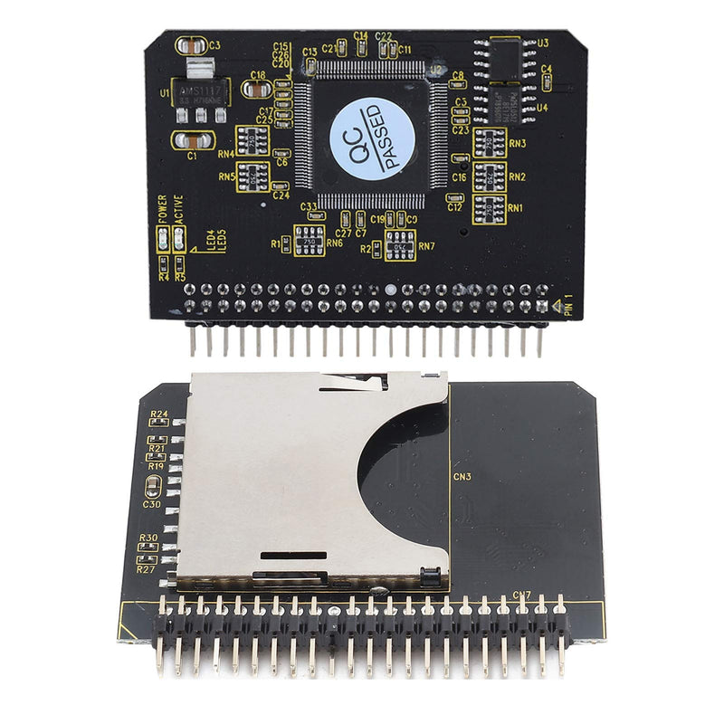 ASHATA SD to IDE Adapter, TF Memory Card to IDE 44Pin Male Adapter Support DMA and Ultra DMA Mode