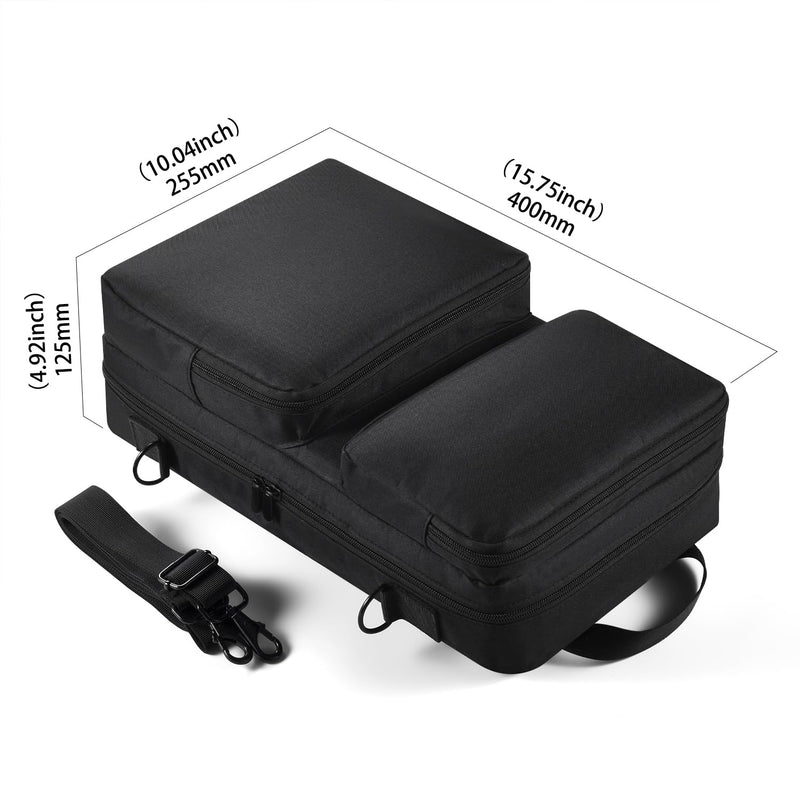 Suitable for AlphaTheta DDJ-FLX2, Pioneer DDJ-200/WeG04, Hercules Inpulse 200/MK2 and other models of disc players, portable adjustable shoulder strap must travel large capacity storage bag
