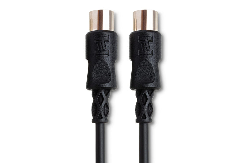 Hosa MID-305BK 5-Pin DIN to 5-Pin DIN MIDI Cable, 5 Feet (Pack of 2) 1 Count (Pack of 2)