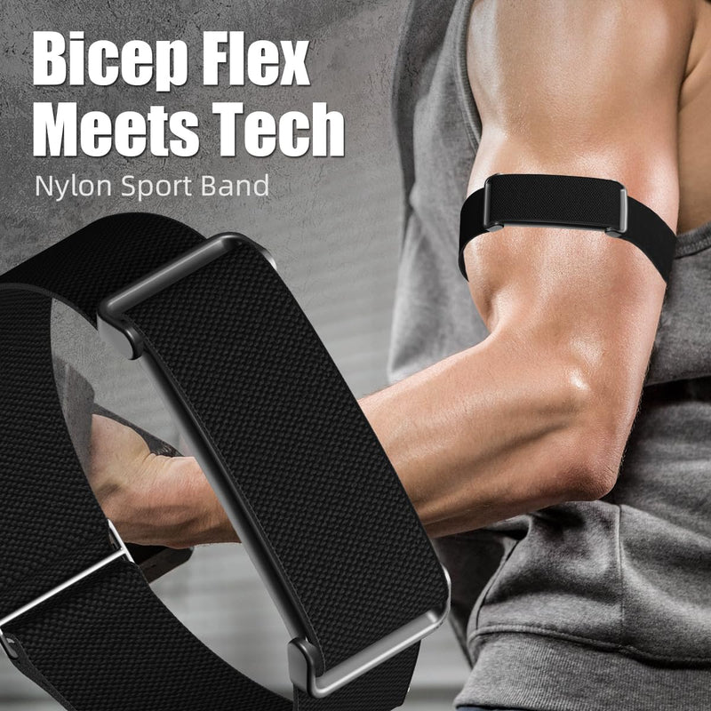 Magnetic Nylon Strap Bicep Bands Compatible with Google Fitbit Air Active