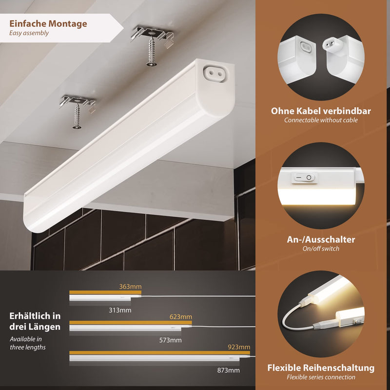 Parlat Rigel LED Under-Unit Light 31.3 cm, 380 lumens White / Warm White, Choose From Set.
