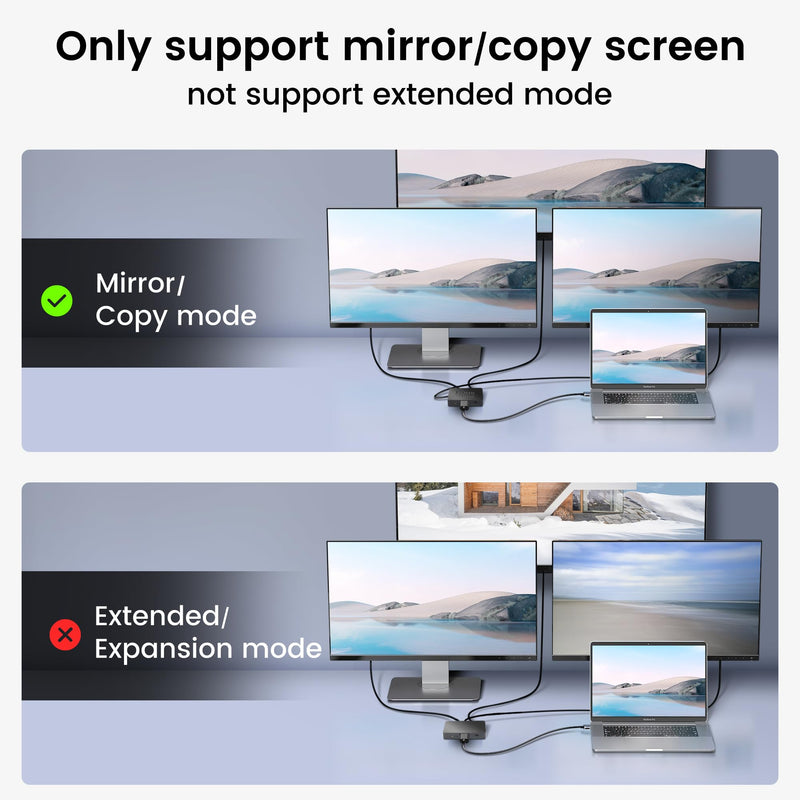 avedio links HDMI Splitter 1 in 3 Out with HDMI Cable, 4K HDMI Splitter 1X3 Duplicate/Mirror Screen, USB Power Splitter 3 Way HDMI Splitter Support 1080P@60Hz, 3D, HDR, 1 Input to 3 displays 1x3 4K@30Hz