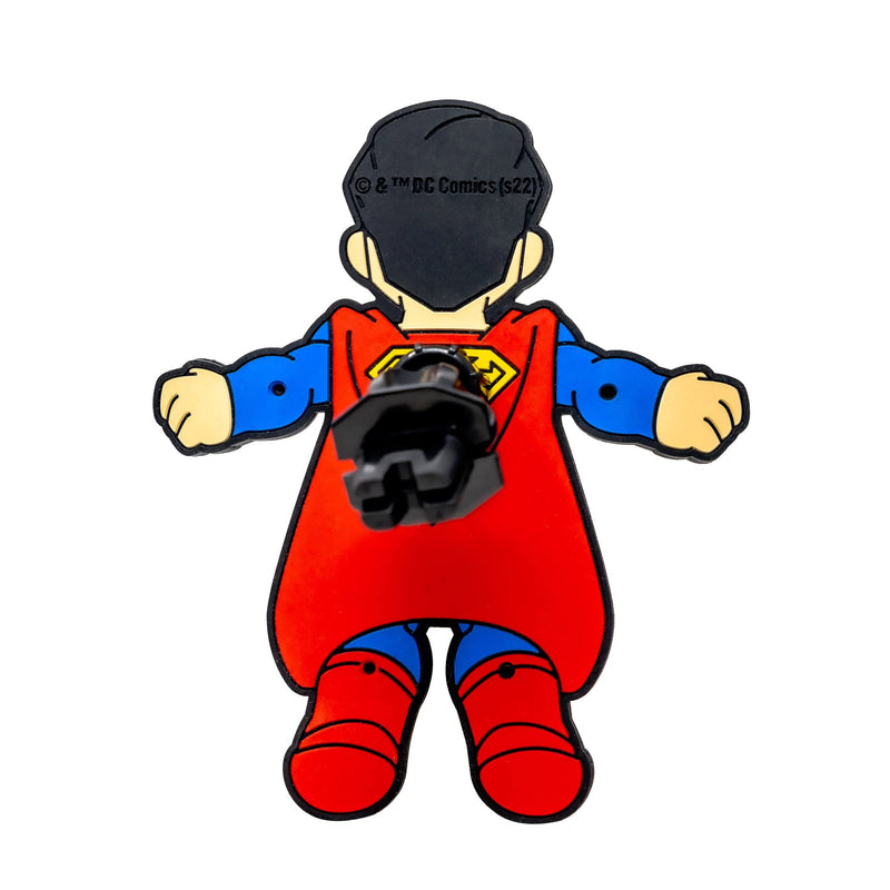 Hug Buddy Superman Cellphone Holder, Multicolor, 360-Degree Swivel, Steel and Silicone