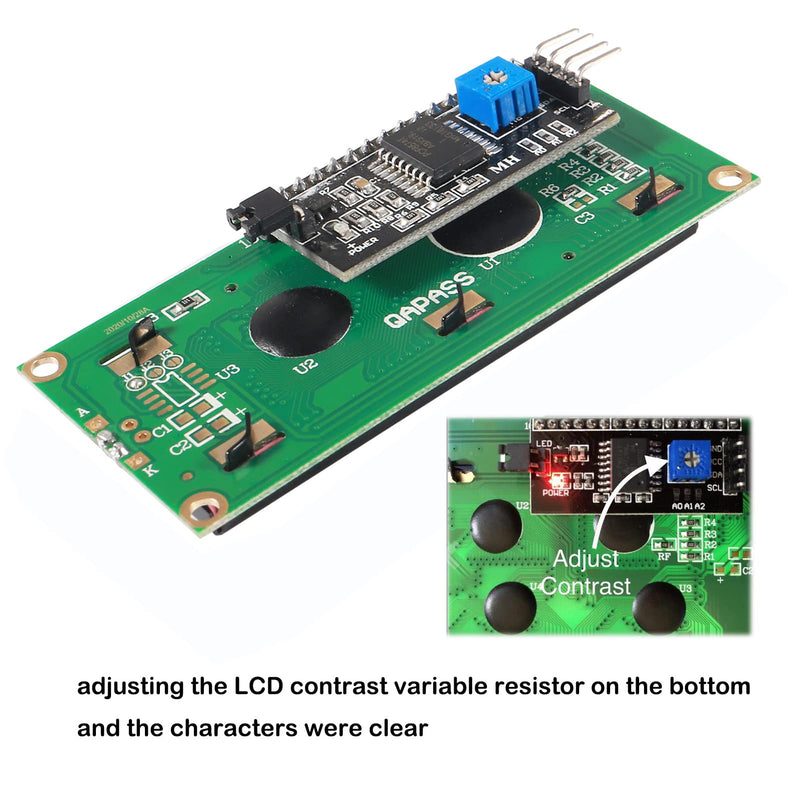 Dorhea 2PCS IIC I2C TWI Serial LCD 2004 20x4 Blue Backlight Module with I2C Interface Adapter Compatible with Raspberry Pi