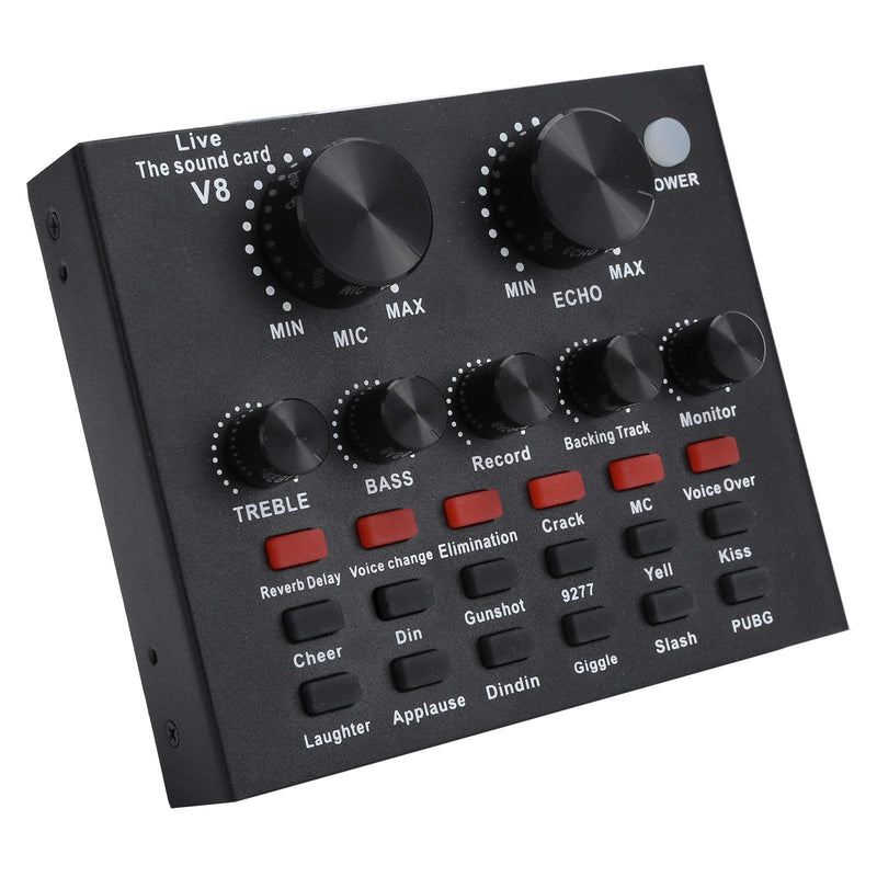 Live Sound Card,7 Connection Methods Live Sound Card Voice Changer Bluetooth Support Mobile Phone Computer Headset Using,with 18 Kinds of Sound Effects