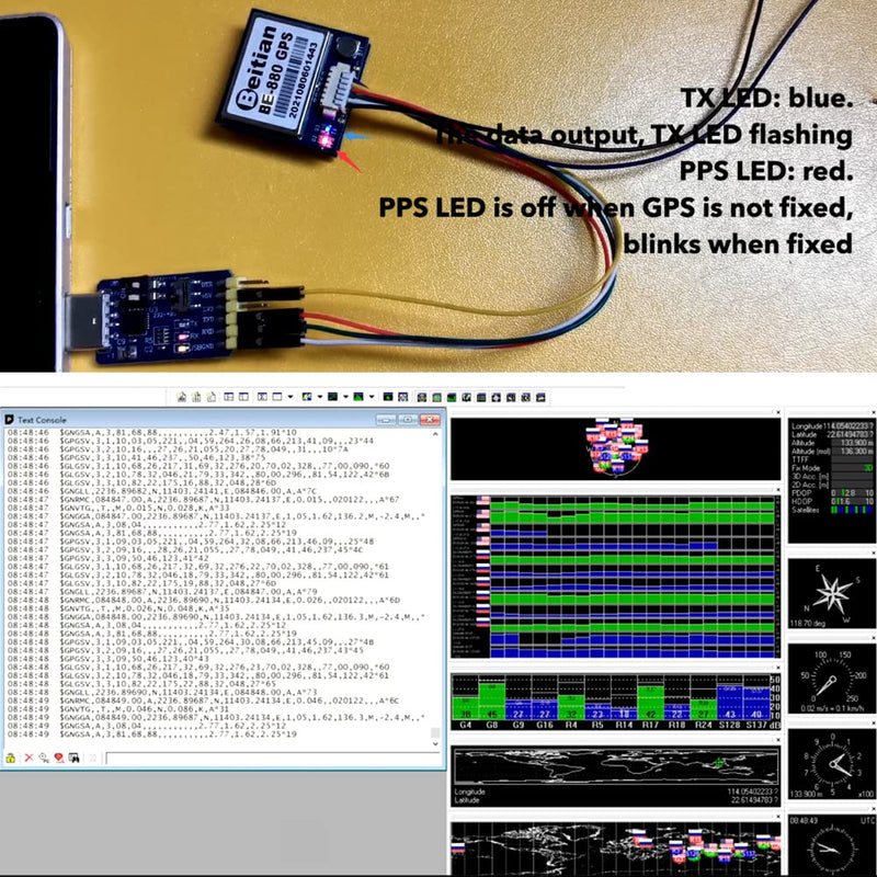 BE-880 GPS Receiver Module Compass 10th Chip 38400bps for Arduino FPV CC3D Flight Control, Replace BN-880 GPS BE-880