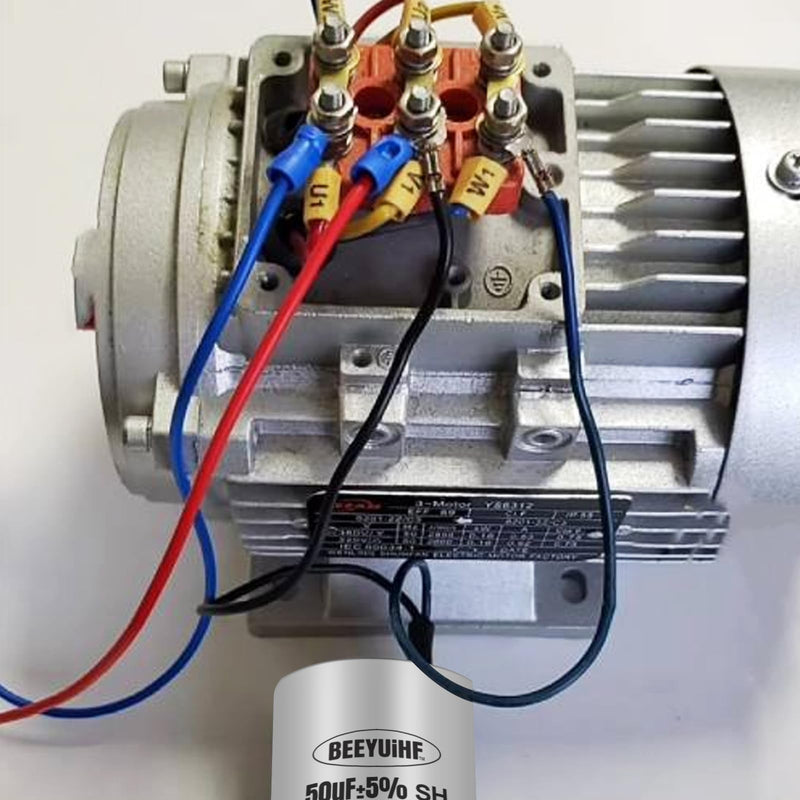 [AUSTRALIA] - BEEYUIHF CBB60 Motor Capacitor 12µF 450V Capacitor 50/60Hz Starting Capacitor 12UF Motor Running Capacitor Plug M8 for Electric Motor 40 x 72 mm 12μF / 12uF 