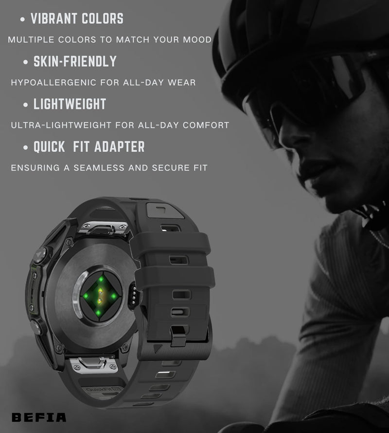 22mm Watch Band for Garmin fenix 8 47mm 5 6 fenix 7 sapphire solar band Quick Fit 22 Watch Bands for Garmin Watch Forerunner 965 955 epix gen 2 47mm Strap Comfort for Men Women Combo_3