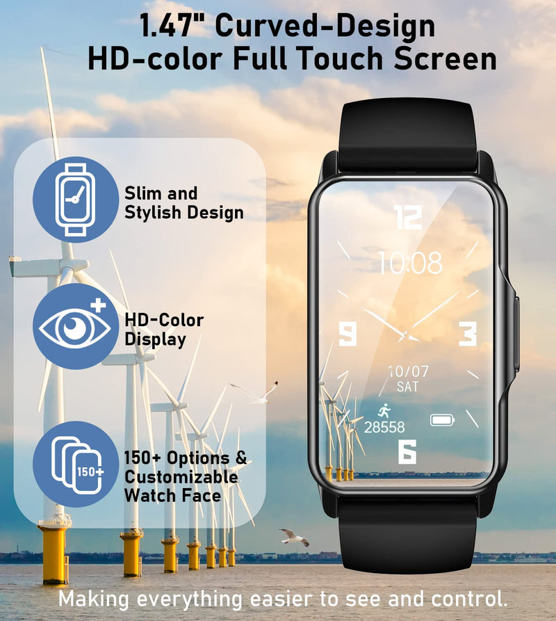 Mindrose Fitness Tracker Watch with Heart Rate Blood Oxygen Blood Pressure Sleep Monitor Sports Modes Step Calorie Counter Pedometer