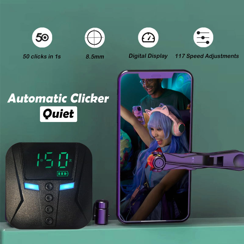 Automatic Clicker for iPhone iPad, Phone Screen Device Speed Clicker for Android IOS, Simulated Finger Continuous Clicking, Adjustable Auto Physical Tapper, Suitable for Games,Reward Tasks（1 Second Fastest 50 Times） G1
