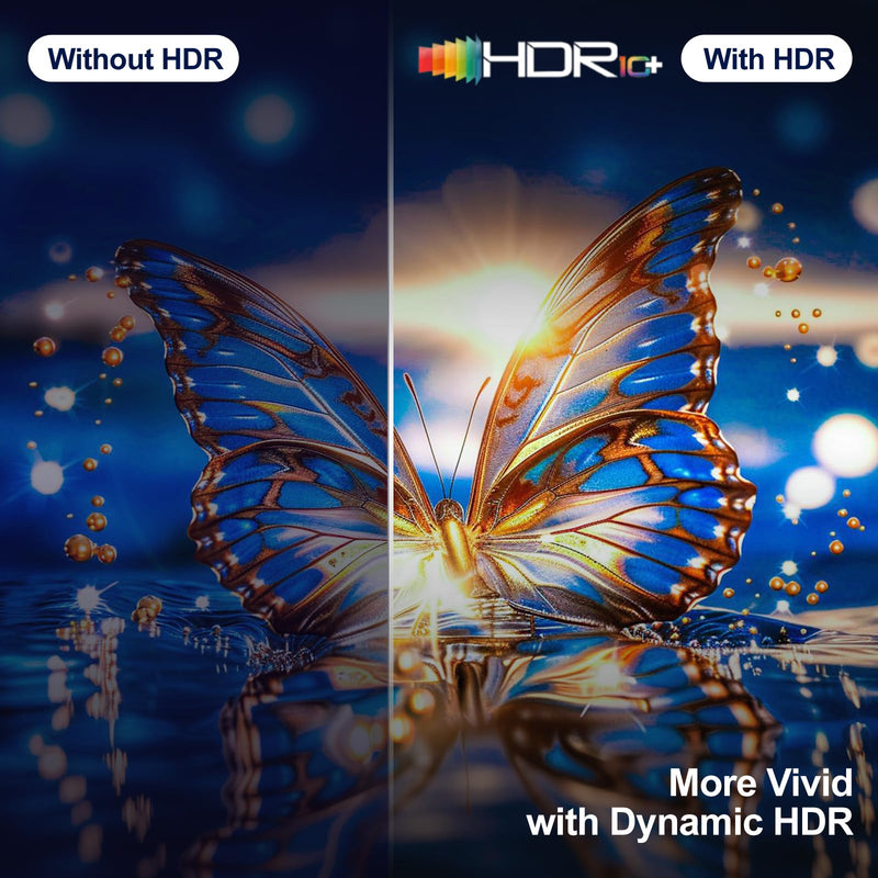 16K 10K 8K HDMI 2.2 Cable 16FT/5M, 96Gbps Ultra High Speed Hdmi Braided Cord Support 16K@60Hz 8K@240Hz 4K@480Hz, HDCP 2.2 & 2.3, HDR 10,eARC, DTS:X, for Roku TV/PS5/Blu-ray, Home Theater