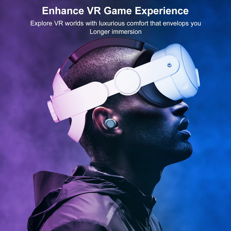 Upgraded Head Strap for Meta Oculus Quest 3, Pressure-Free Elite Strap Accessories Replacement, Adjustable Headband Soft Cushion VR Headset Enhanced Comfort & Balanced Fit for Longer Immersion Quest 3 Head Strap