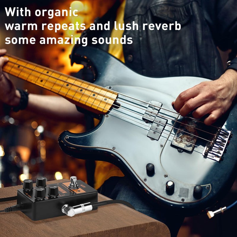 [AUSTRALIA] - Satone S805 Mandarin Overdrive Preamp Effect Pedal - Classic Overdrive with 4 Controls Preamp Acoustic Metal Pedal with True Bypass 