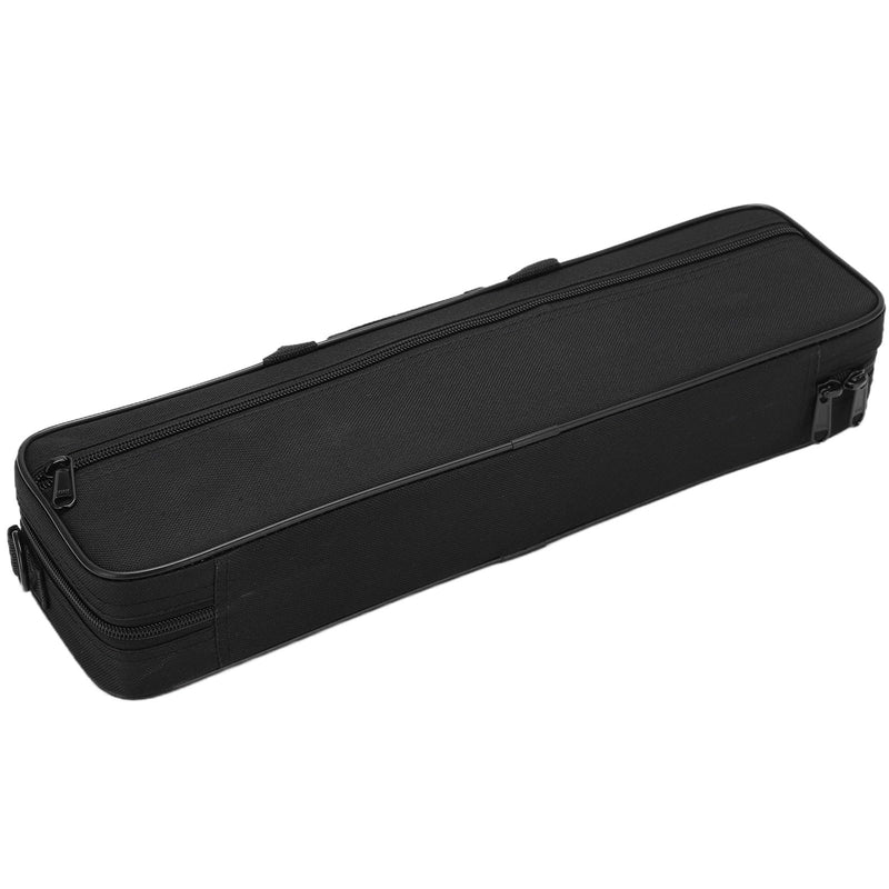Flute Case Carrying Bag, Black Oxford Cloth Waterproof Flute Carrying Bag Wear Resistant Lightweight Portable Flute Storage Bag with Adjustable Shoulder Strap for 16 Holes Flute, 15.5 x 4.7 x 2.7in