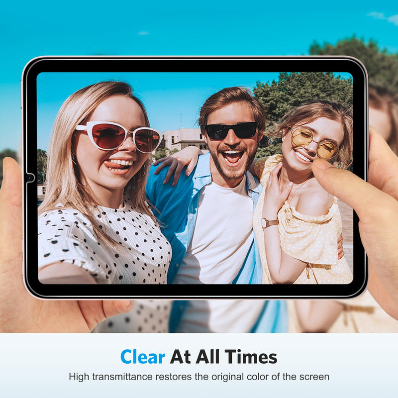 OMOTON [3 Pack] Screen Protector for iPad Mini 6 (6th Generation, 8.3 Inch) - Tempered Glass for iPad Mini 6th Generation 2021, Case Friendly/High Definition/Apple Pencil Compatible