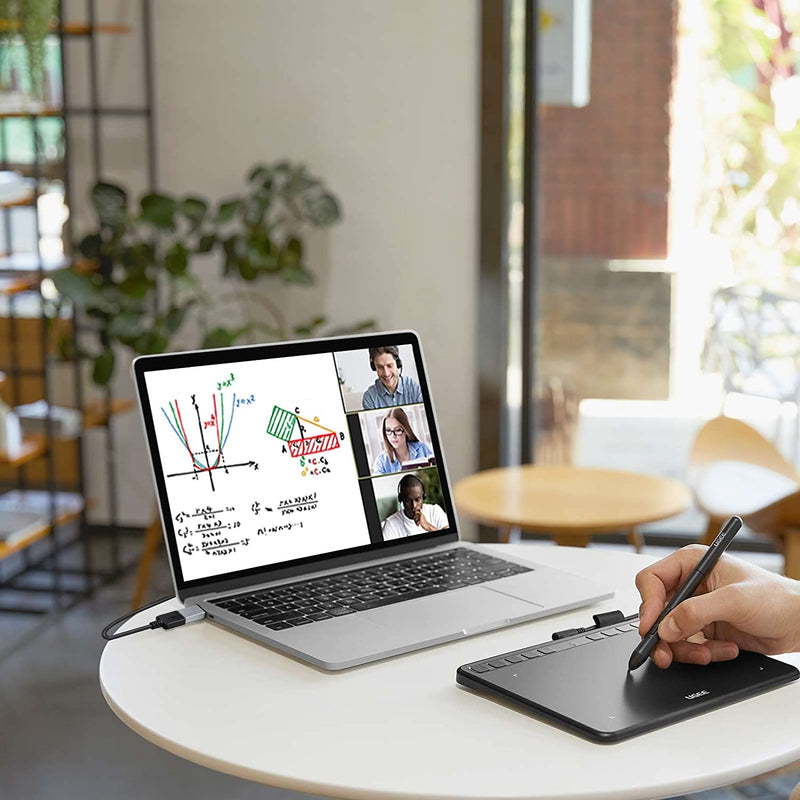 Computer Graphics Tablets, UGEE S640 Portable Drawing Tablet with 10 Shortcut Keys, 6.5x4 inch Digital Pen Tablets with Battery-Free Stylus Tilt Function 8192 Pressure for Windows/Mac/Chrome OS S640-New