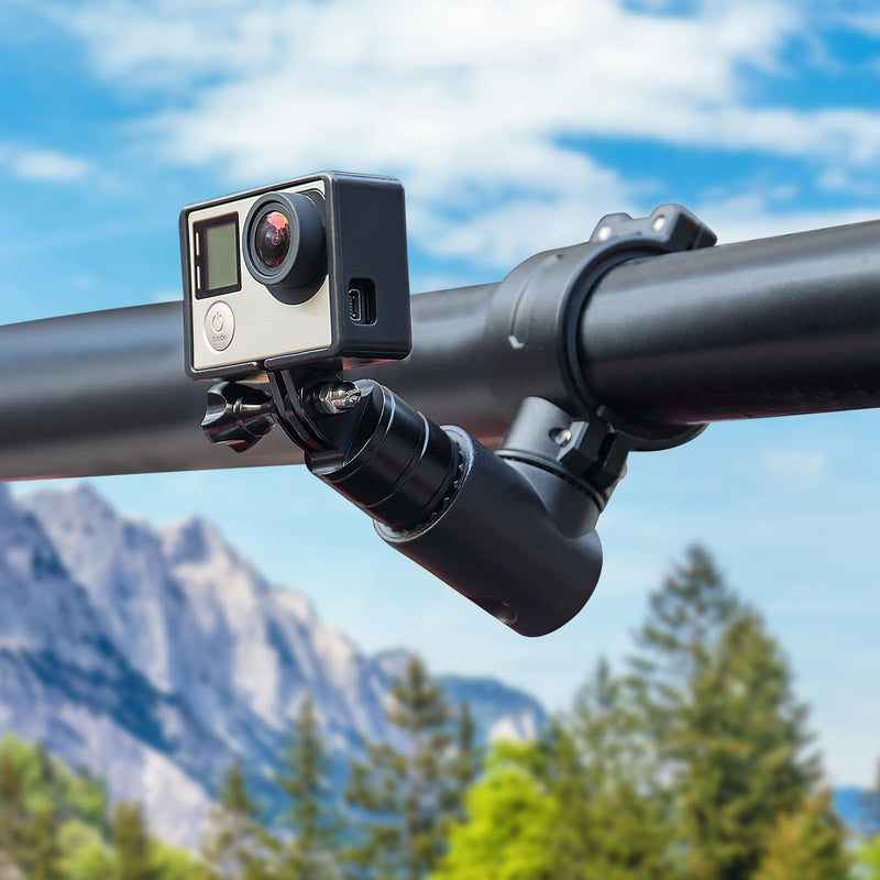 [AUSTRALIA] - KEMIMOTO UTV Camera Mount for 1.75"-2" Roll Bar Compatible with GoPro Hero SJ Insta360 DJL 360° Rotation Aluminum Camera Holder Compatible with Polaris RZR Ranger Can-Am Maverick X3 ATV Boat Truck 