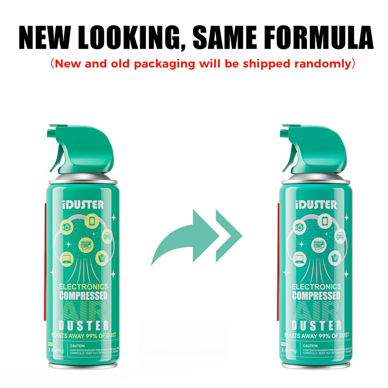 Disposable Compressed Air Duster, 3.5 oz Computer Cleaner, Keyboard Cleaner, 2 PCS