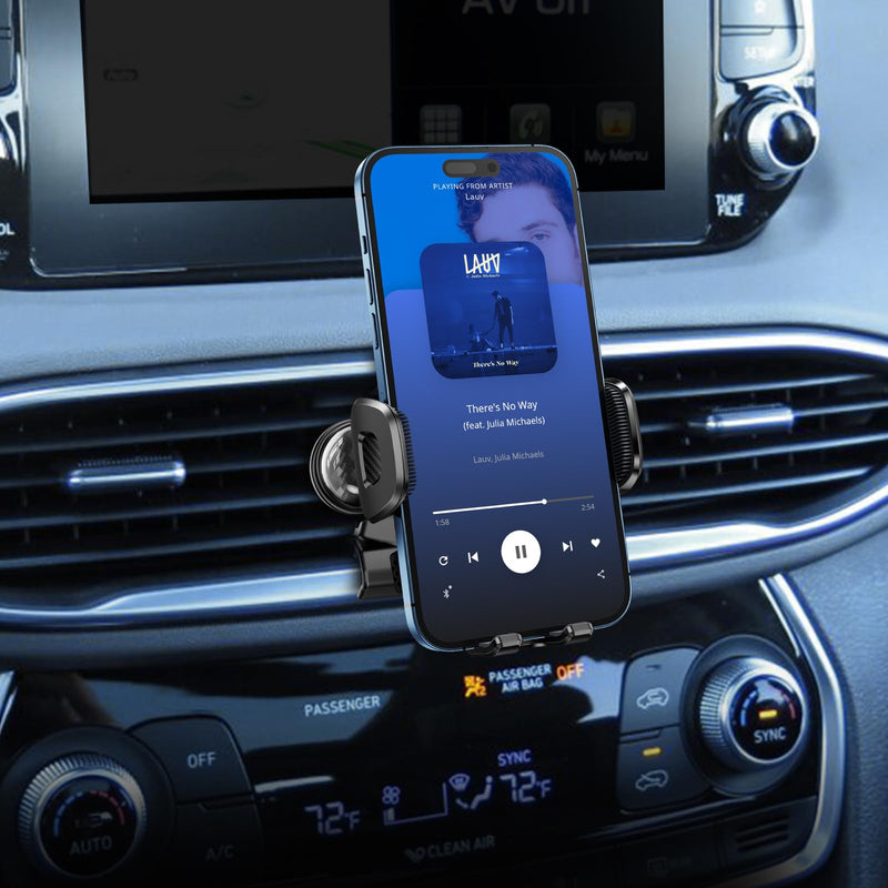 ELOHEI Custom Fit Car Phone Mount Compatible with Hyundai Santa Fe | Phone Holder Compatible with Hyundai Santa Fe 2019 2020 2021 2022 2023 and Santa Fe Hybrid 2021-2023 Car Accessories Black