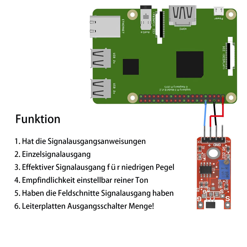 8 x linear magnetic Hall sensor modules KY-024 compatible for Arduino and Raspberry Pi 8